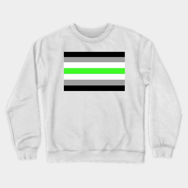 Agender Pride Flag Crewneck Sweatshirt by DisneyFanatic23